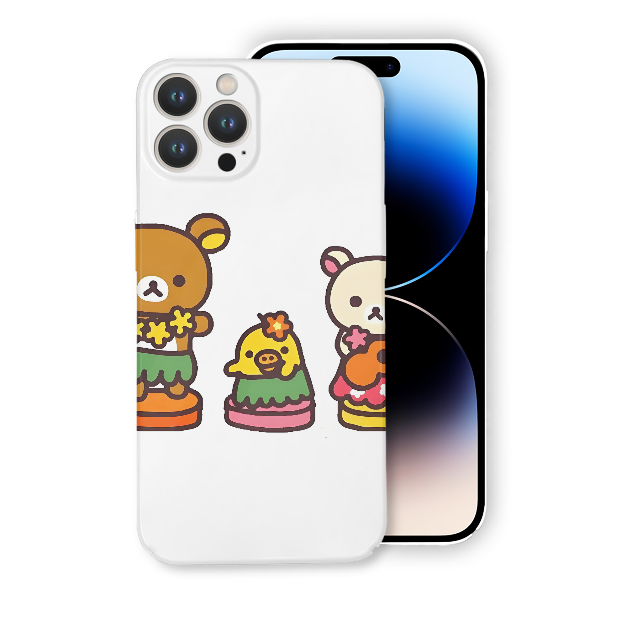 （画像用） リラックマ リラックマ キイロイトリ Rilakkuma Korilakkuma Kiiroitori 【iPhone 14シリーズ対応】ハードケース